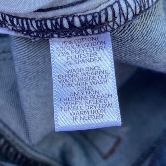 Ann Taylor Loft SZ 6/28 Woman’s Dark Wash Curvy Skinny Denim Jeans - Picture 10 of 13